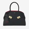 Ferragamo Women Hug Small Leahter Tote Bag In Black