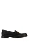 Ferragamo Black Solid Maryan Loafers In Black