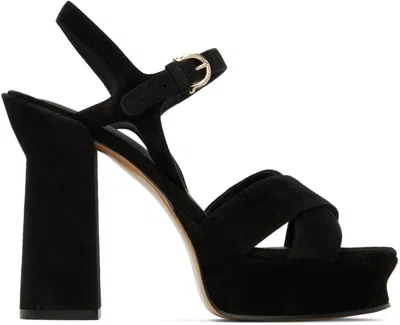 Ferragamo Black Sonya Heeled Sandals