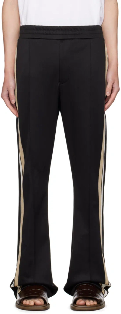 Ferragamo Black Sports Track Pants In 0061/001 Black