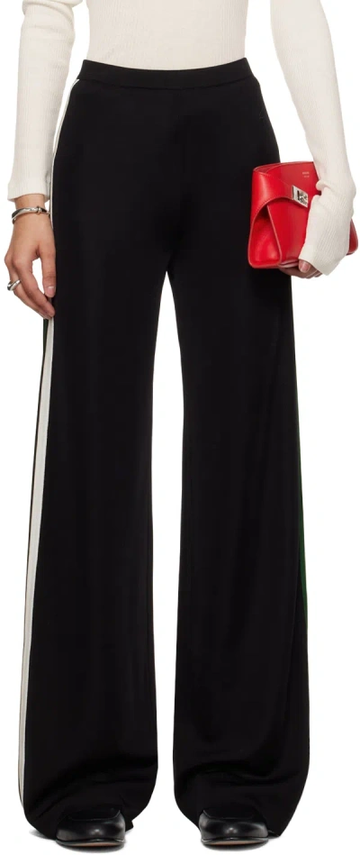 Ferragamo Black Sports Trousers In 002 Nero