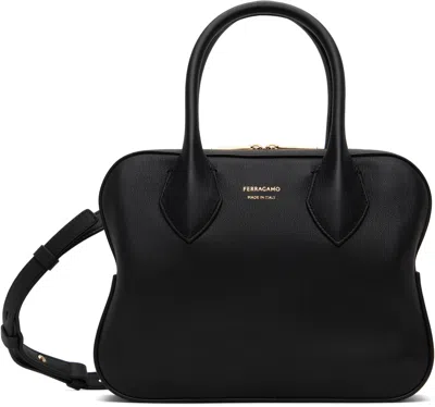 Ferragamo Black Star-shaped S Bag
