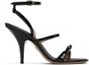 Ferragamo Black Strappy Heeled Sandals