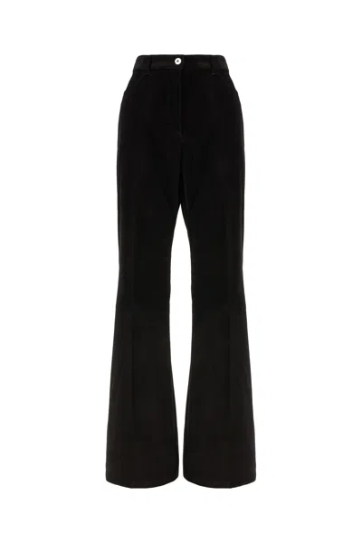Ferragamo Black Stretch Cotton Pants