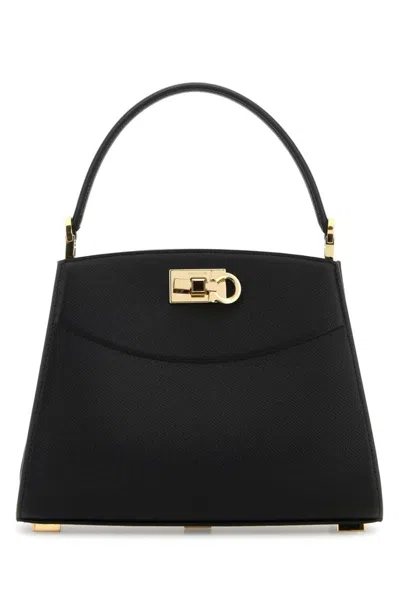 Ferragamo Black Studio Satchel