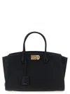 Ferragamo Black Studio Soft Large Tote