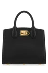 Ferragamo Black The Studio Satchel Bag In Black