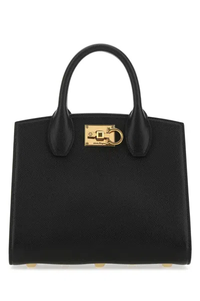 Ferragamo Black The Studio Satchel Bag