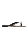 Ferragamo Black Thin Bow Sandals