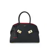 Ferragamo Women Hug Small Leahter Tote Bag In Black