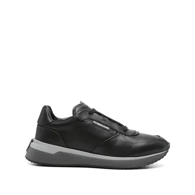 FERRAGAMO FERRAGAMO BLACK TRAINERS - LOW-TOPS MEN