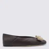 Ferragamo Bow Detail Flat Sole Ballerina Shoes