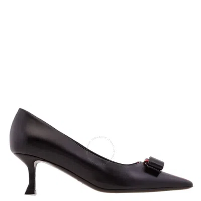 Ferragamo Black Vara Bow Pumps