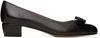 Ferragamo Bow-tie High Heels In 001 Nero