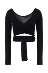 Ferragamo Black Viscose Cardigan In Multi