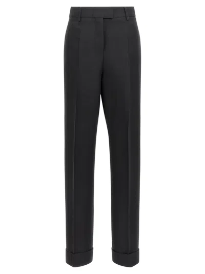 Ferragamo Black Viscose Dress Women's Pants