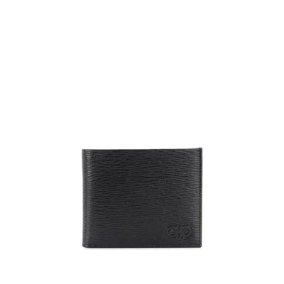FERRAGAMO FERRAGAMO BLACK WALLETS & CARDHOLDERS MEN