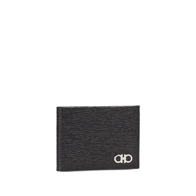 FERRAGAMO FERRAGAMO BLACK WALLETS & CARDHOLDERS MEN