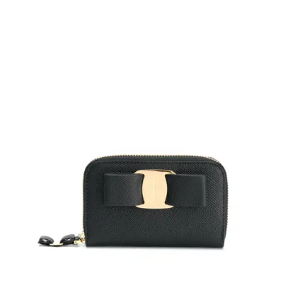 FERRAGAMO FERRAGAMO BLACK WALLETS & PURSES WOMEN
