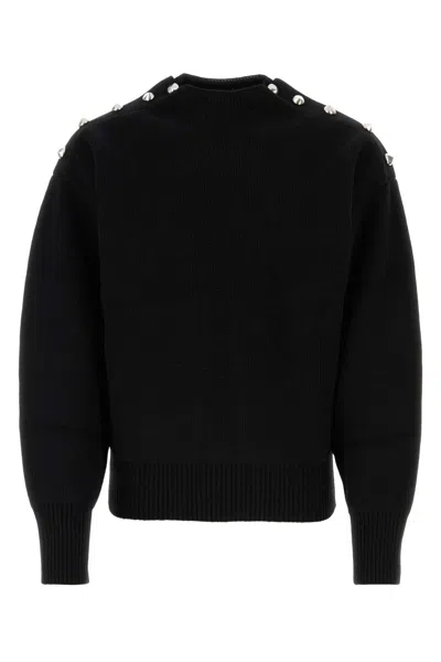 Ferragamo Black Wool Blend Sweater