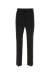 Ferragamo Black Wool Pant In Black