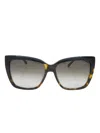Ferragamo Black/tortoise Acetate Sunglasses