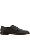 Ferragamo Brown Leather Blade 2 Lace-up Shoes In Brown