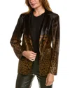 Ferragamo Leopard Haircalf Blazer