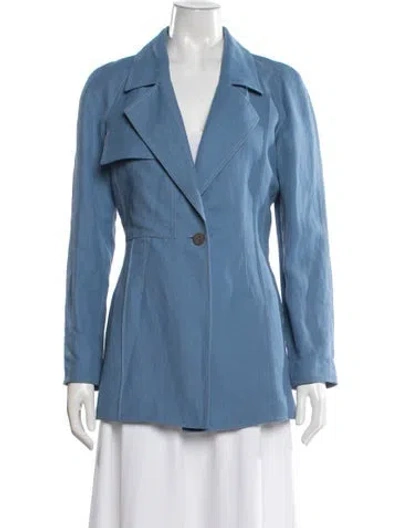 Pre-owned Ferragamo Blazer In Blue