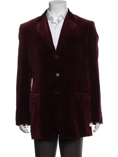 Pre-owned Ferragamo Blazer In Burgundy