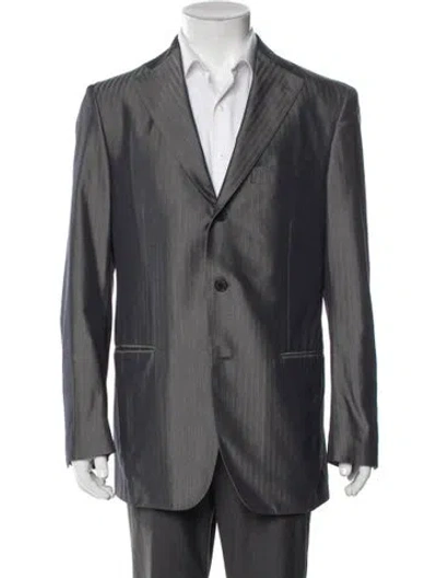 Pre-owned Ferragamo Blazer In Gray