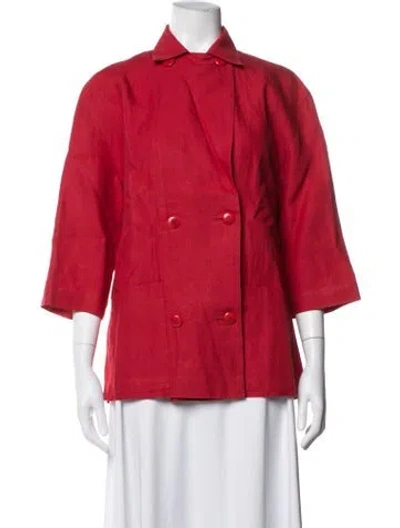 Pre-owned Ferragamo Blazer In Red