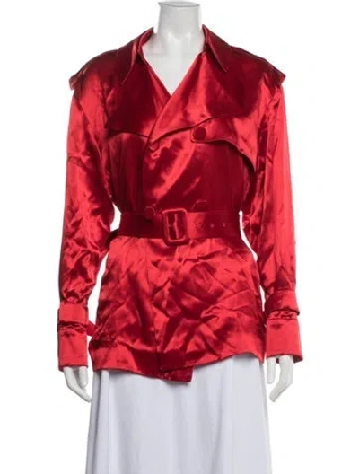 Pre-owned Ferragamo Blazer In Red