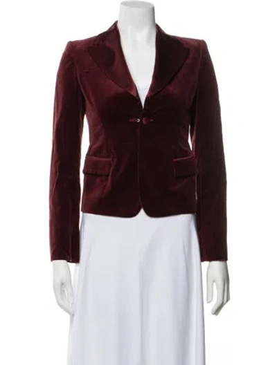 Pre-owned Ferragamo Blazer In Red