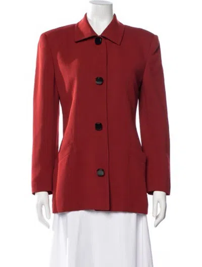 Pre-owned Ferragamo Blazer In Red