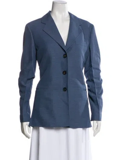 Pre-owned Ferragamo Blazer W/ Tags In Blue