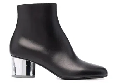 Pre-owned Ferragamo Blockheel Ankle Boots (women's) Sneakers In Black