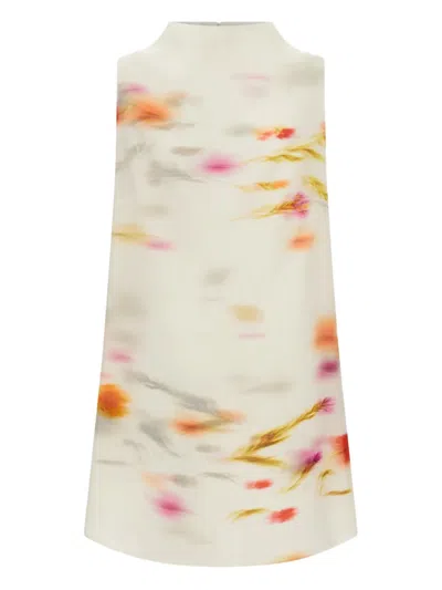 FERRAGAMO BLOSSOM-PRINT MINI DRESS