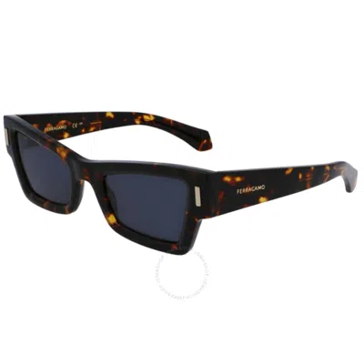 Ferragamo Blue Cat Eye Ladies Sunglasses Sf2006s 242 53