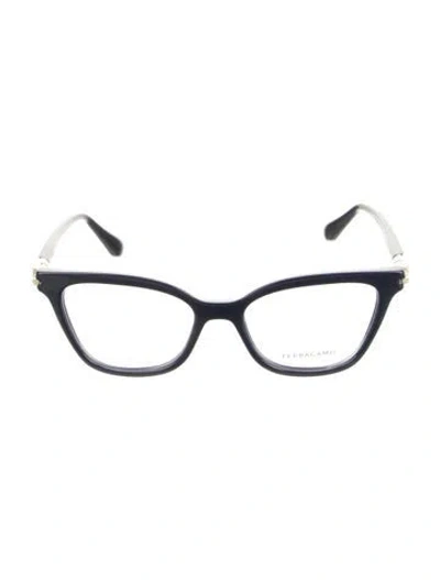 Pre-owned Ferragamo Blue Cat-eye Eyeglasses