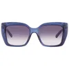 Ferragamo Blue Gradient Butterfly Ladies Sunglasses Sf1042s 432 55 In Blue