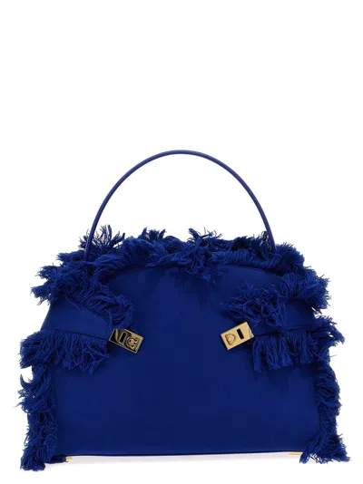 Ferragamo Blue Hug Soft Shoulder Bag