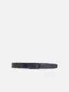 Ferragamo Blue Leather Belt In Blue