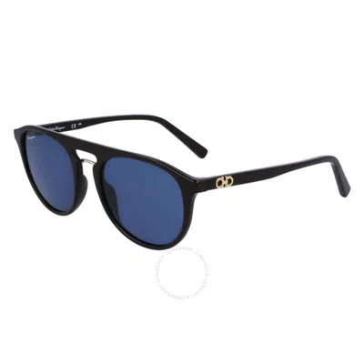 Ferragamo Blue Pilot Men's Sunglasses Sf1090s 208 54