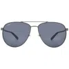 Ferragamo Blue Pilot Unisex Sunglasses Sf157s 015 60 In Multi