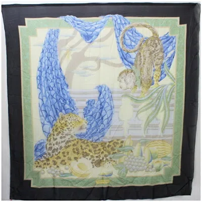 Pre-owned Ferragamo Blue Scarf () In Multi