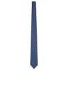 FERRAGAMO BLUE SILK HOOK TIE