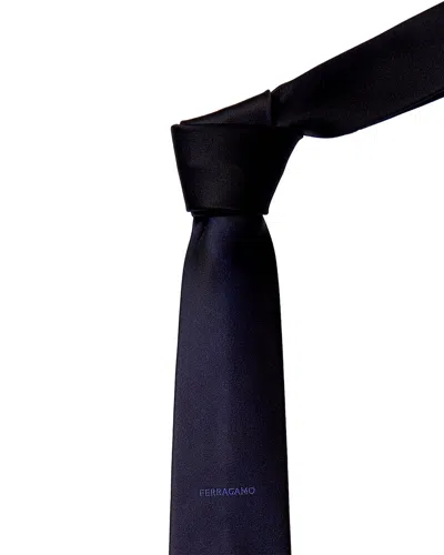 Ferragamo Blue Silk Tie