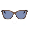 FERRAGAMO FERRAGAMO BLUE SQUARE SUNGLASSES SF815S 210 56