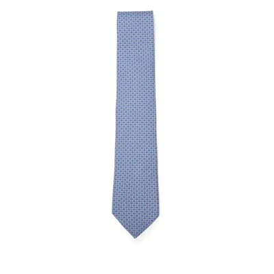 FERRAGAMO FERRAGAMO BLUE TIES & BOW TIES MEN